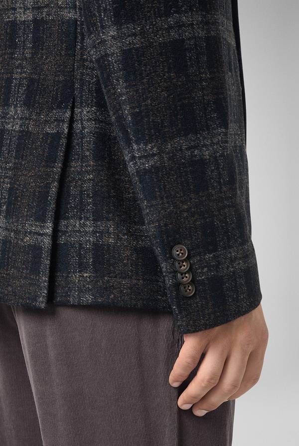Pull Pal Zileri Giacca blu navy con motivo macro check Offerta