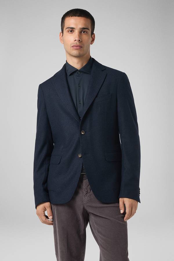 Pull Pal Zileri Giacca in lana tecnica con motivo spina di pesce Economico