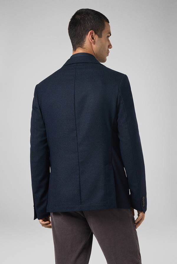 Pull Pal Zileri Giacca in lana tecnica con motivo spina di pesce Economico