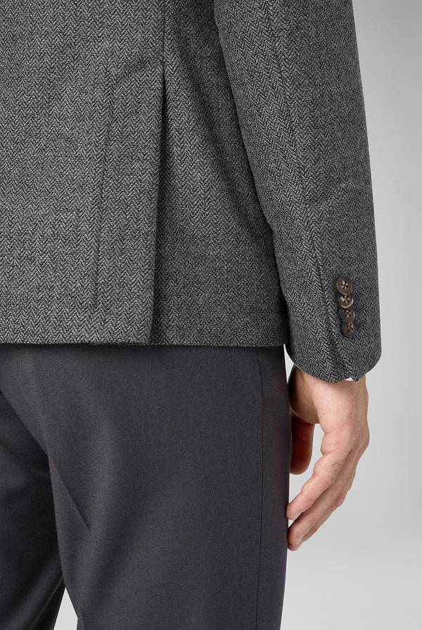 Pull Pal Zileri Giacca in lana tecnica con motivo spina di pesce Online
