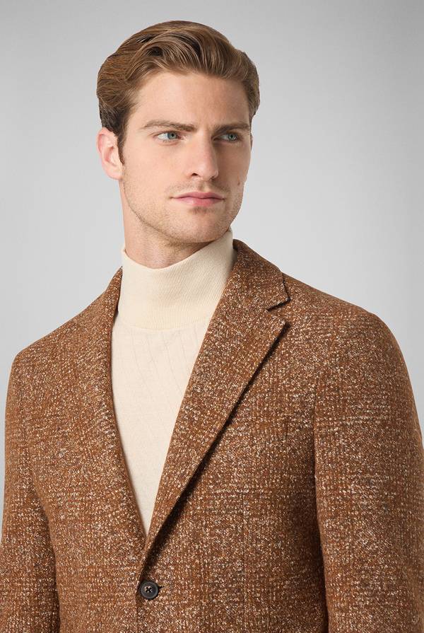 Pull Pal Zileri Giacca in lana e seta con micro pattern Outlet