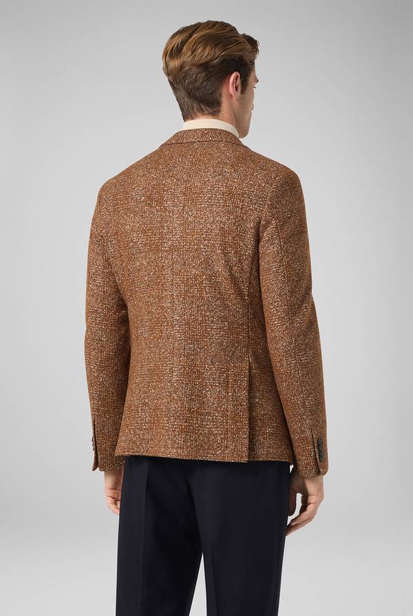 Pull Pal Zileri Giacca in lana e seta con micro pattern Outlet
