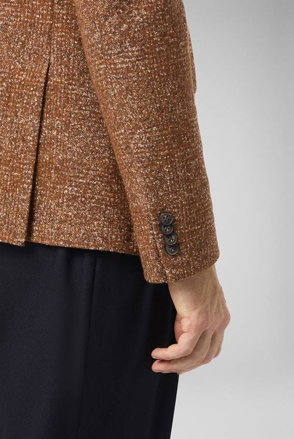 Pull Pal Zileri Giacca in lana e seta con micro pattern Outlet