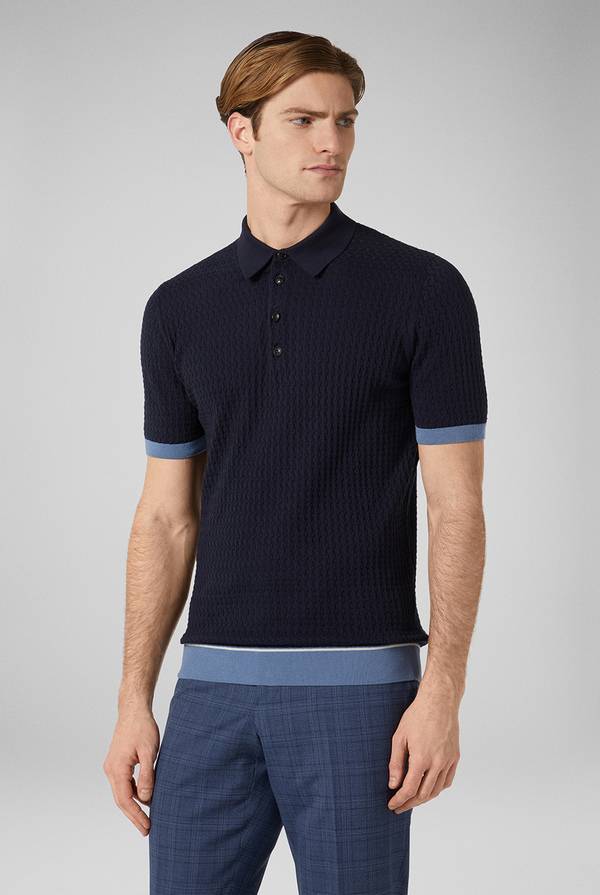 Pull Pal Zileri Polo con cuciture 3D Moda