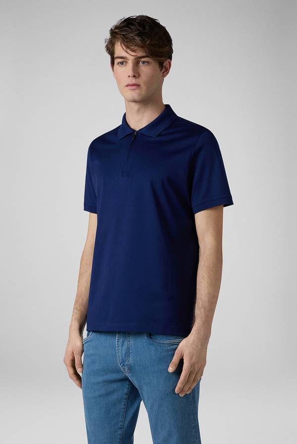 Pull Pal Zileri Polo con monogramma allover Qualità