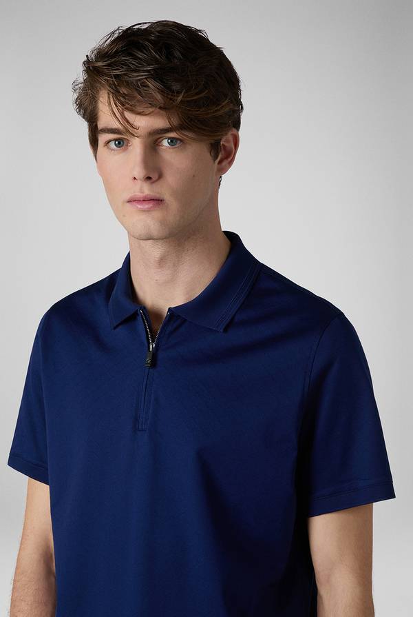 Pull Pal Zileri Polo con monogramma allover Qualità