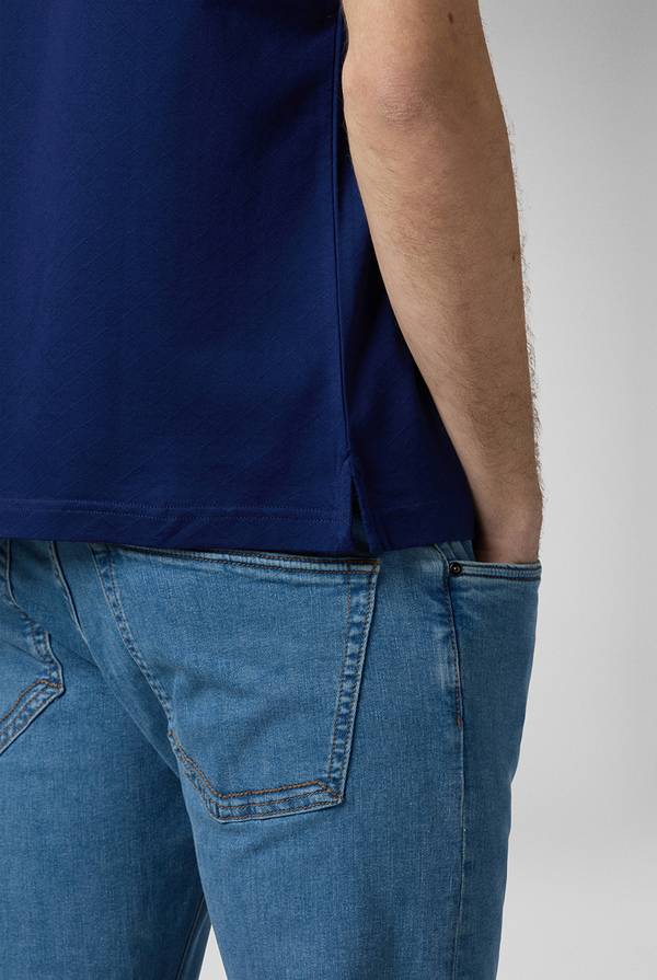 Pull Pal Zileri Polo con monogramma allover Qualità