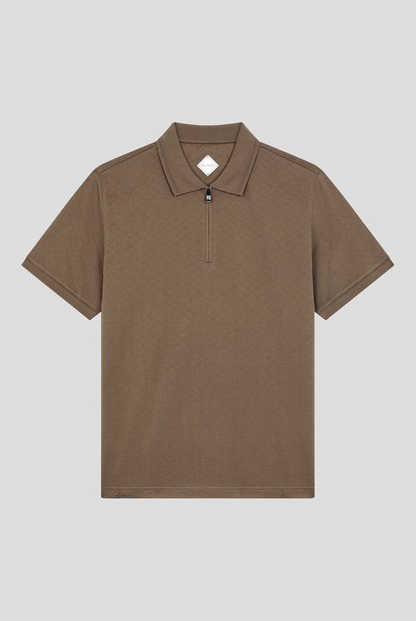 Pull Pal Zileri Polo con monogramma allover