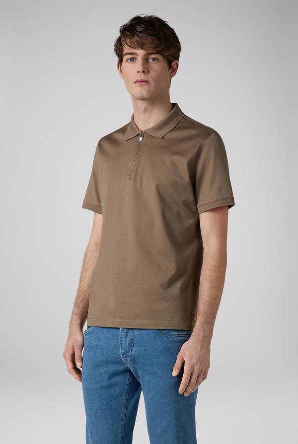 Pull Pal Zileri Polo con monogramma allover Vendita