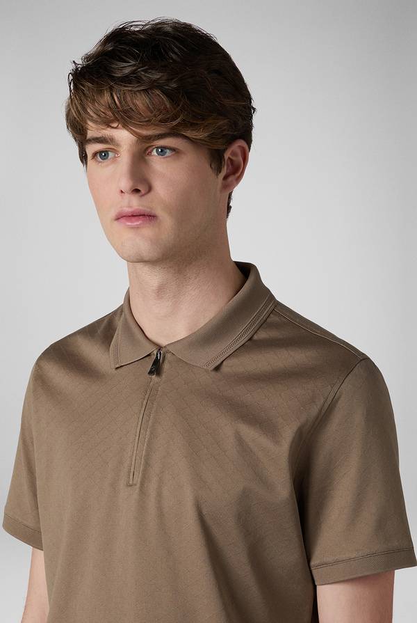 Pull Pal Zileri Polo con monogramma allover Vendita