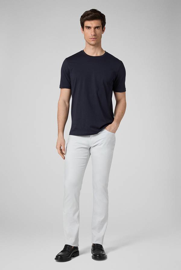 Pull Pal Zileri T-Shirt in cotone nel colore blu navy Pezzi Unici
