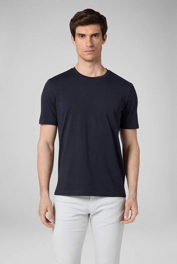 Pull Pal Zileri T-Shirt in cotone nel colore blu navy Pezzi Unici