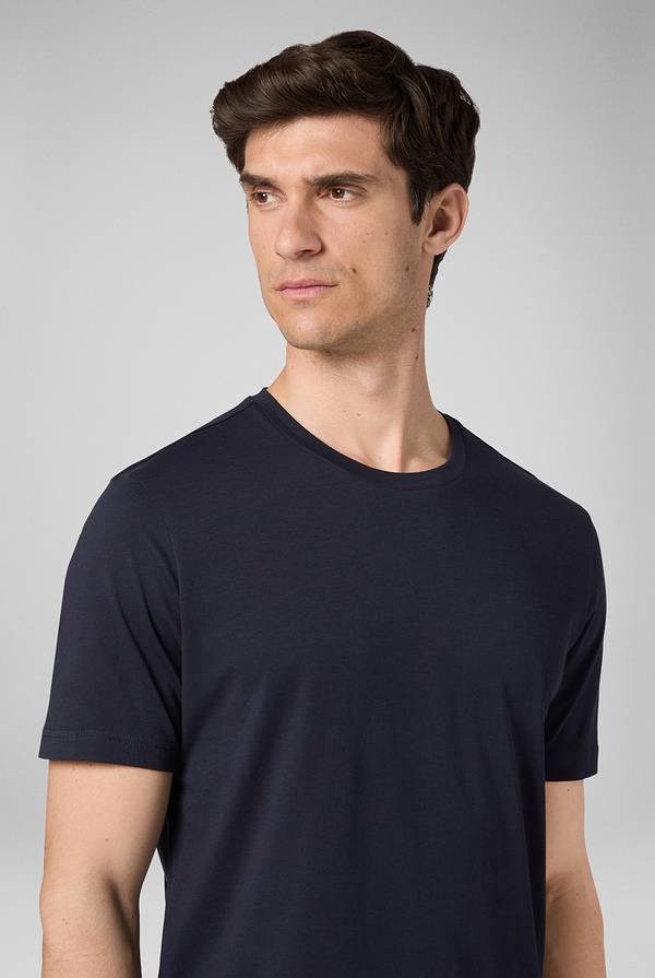Pull Pal Zileri T-Shirt in cotone nel colore blu navy Pezzi Unici