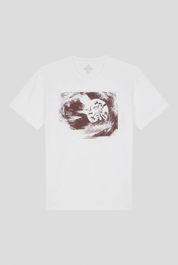 Pull Pal Zileri tshirt in cotone con stampa astratta