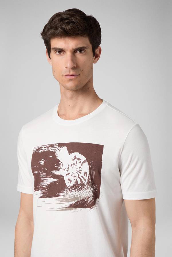 Pull Pal Zileri tshirt in cotone con stampa astratta Negozi Online