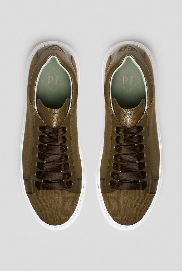 Pull Pal Zileri Sneakers in tela di cotone con dettagli in pelle Affare Del Giorno