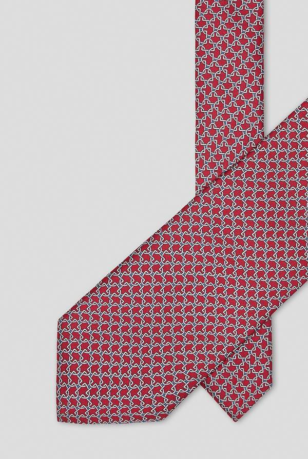 Pull Pal Zileri Cravatta in pura seta stampata con motivo geometrico Shopping Online