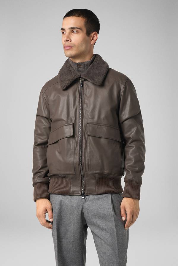 Pull Pal Zileri Bomber in pelle modello Aviator Promozione Limitata