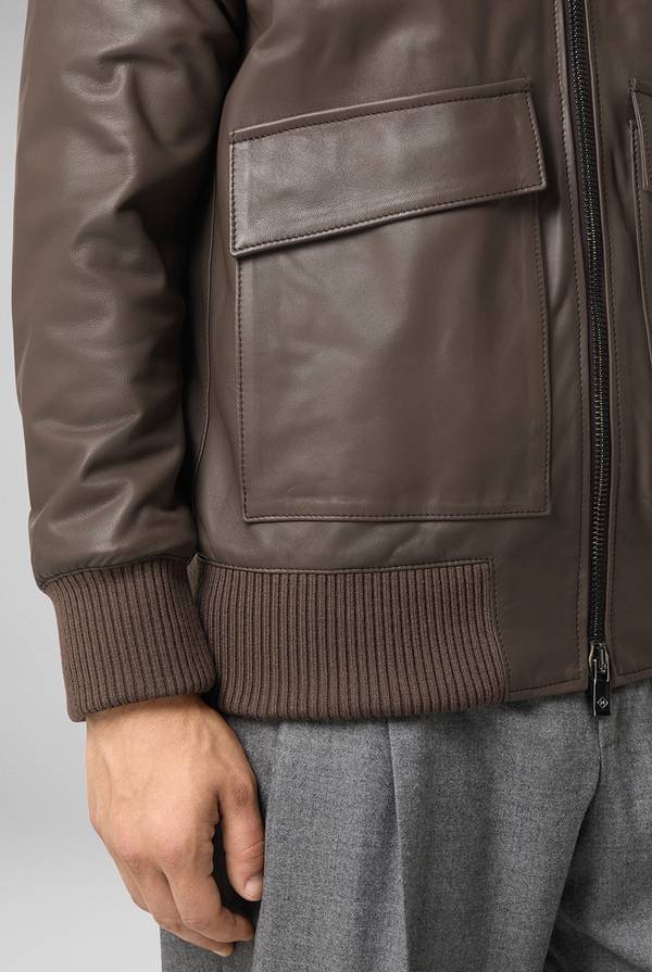 Pull Pal Zileri Bomber in pelle modello Aviator Promozione Limitata