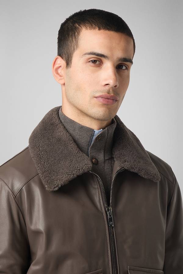 Pull Pal Zileri Bomber in pelle modello Aviator Promozione Limitata