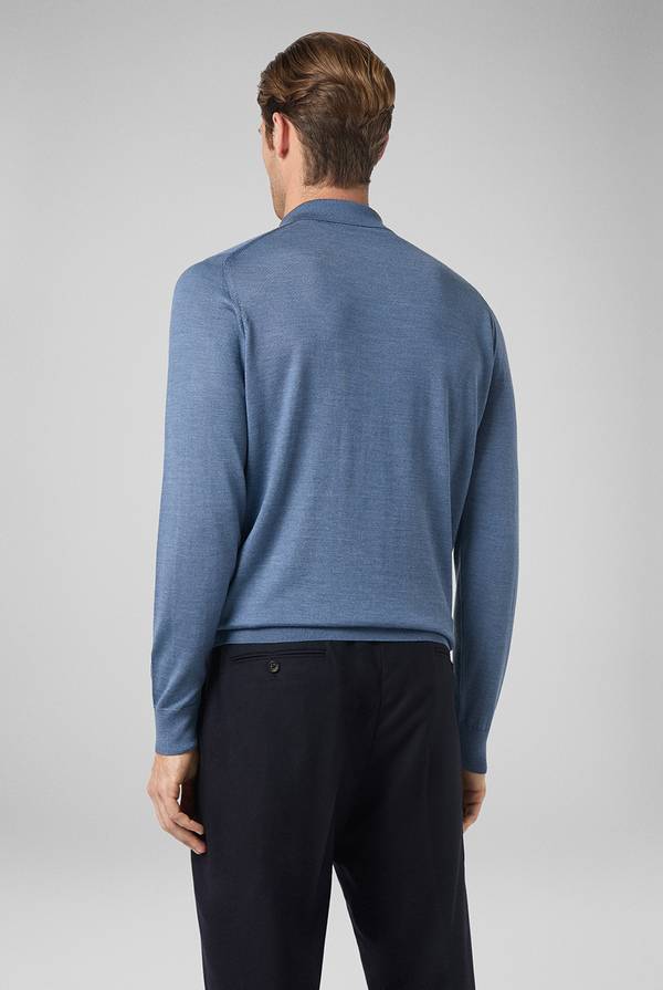 Pull Pal Zileri Polo in lana e seta Affare Del Giorno