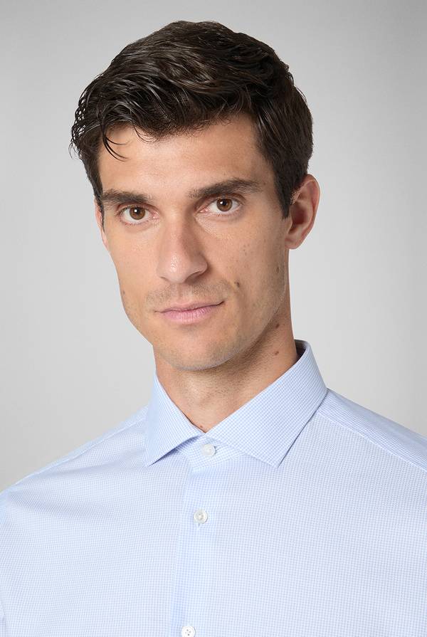 Pull Pal Zileri Camicia micro jacquard con collo Torino Prezzo Ridotto