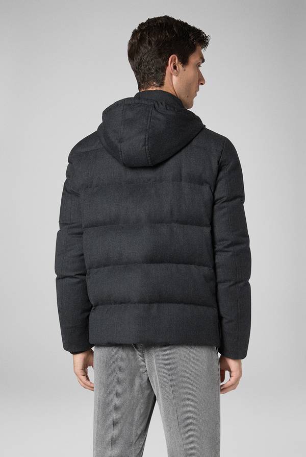 Pull Pal Zileri Bomber in pura lana con cappuccio removibile Presa