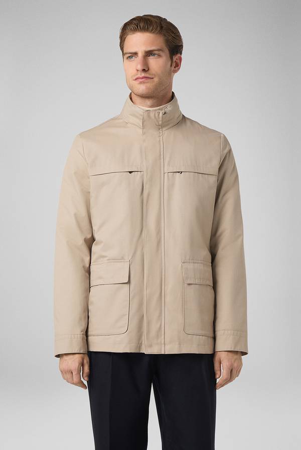 Pull Pal Zileri Oyster Field Jacket in cotone tecnico idro repellente Sconto