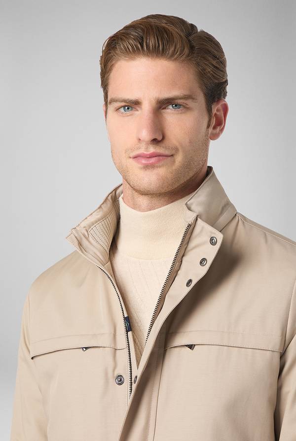 Pull Pal Zileri Oyster Field Jacket in cotone tecnico idro repellente Sconto