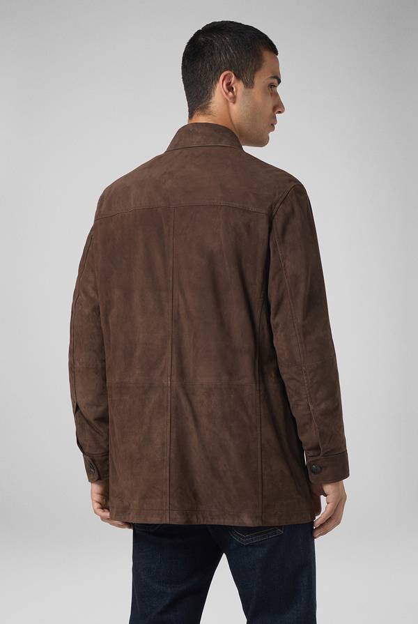 Pull Pal Zileri Field Jacket in camoscio In Saldo