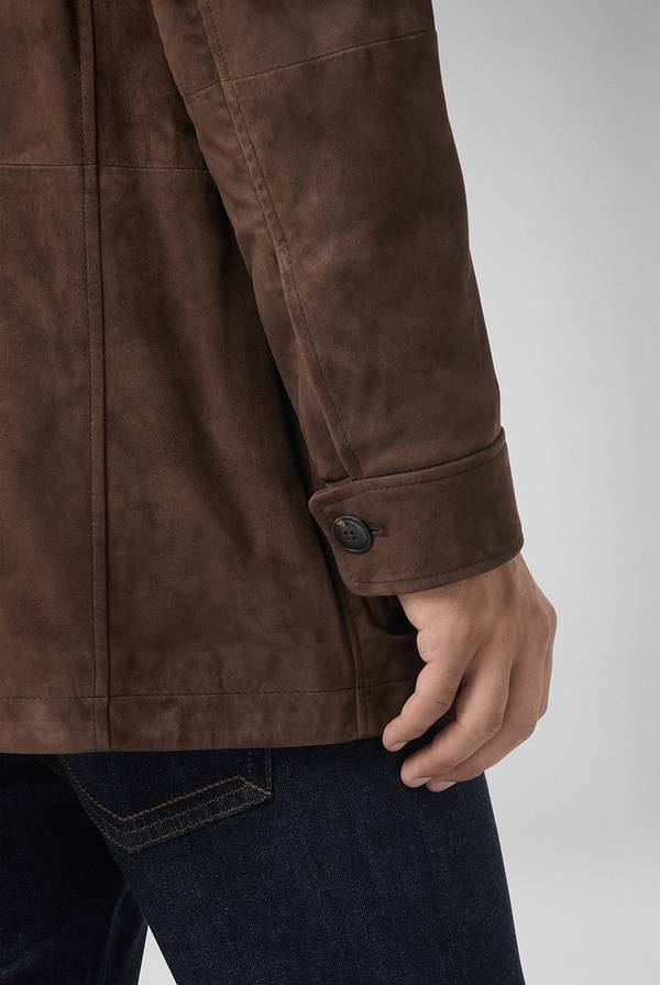 Pull Pal Zileri Field Jacket in camoscio In Saldo