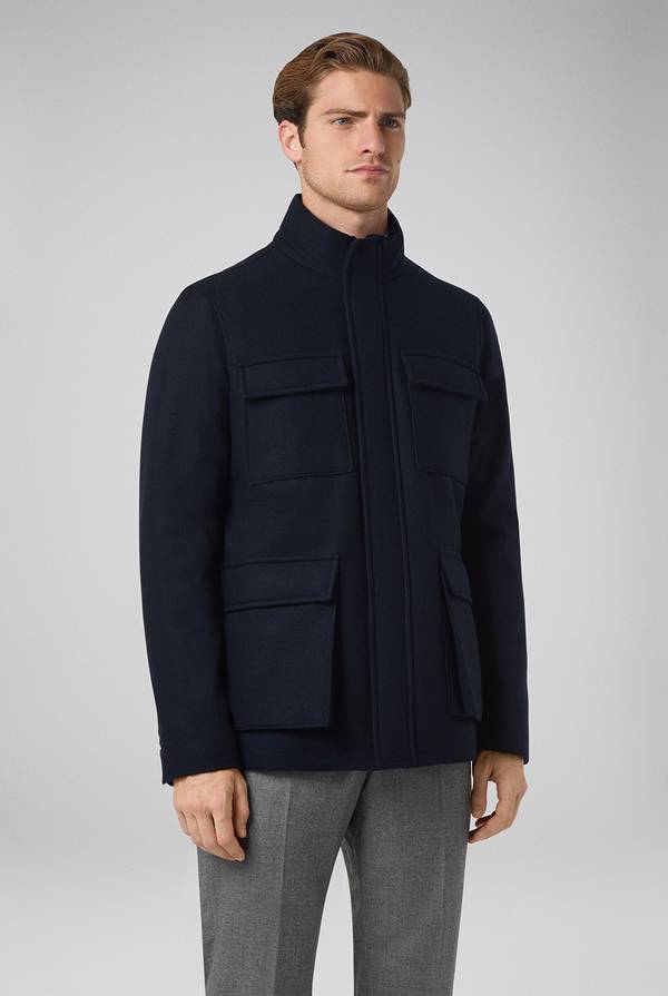 Pull Pal Zileri Field Jacket in lana tecnica resistente all'acqua Italia