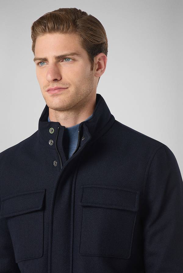 Pull Pal Zileri Field Jacket in lana tecnica resistente all'acqua Italia