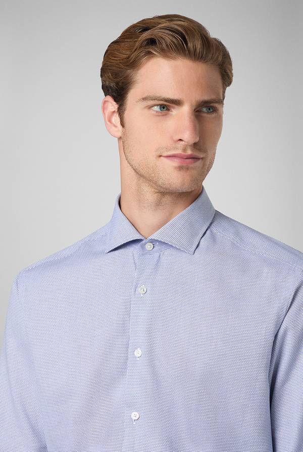 Pull Pal Zileri Camicia micro jacquard con collo Torino Nuovo
