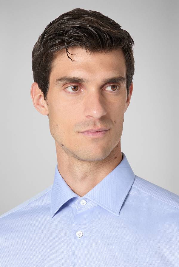 Pull Pal Zileri Camicia micro jacquard con collo Milano Soddisfazione Garantita