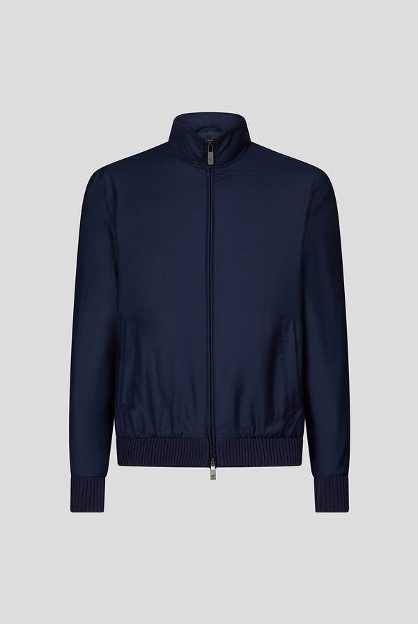 Pull Pal Zileri Bomber in lana resistente all'acqua