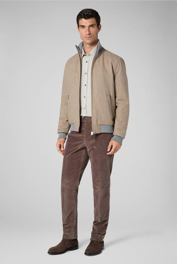Pull Pal Zileri Camicia in flanella di cotone Saldi Di Fabbrica