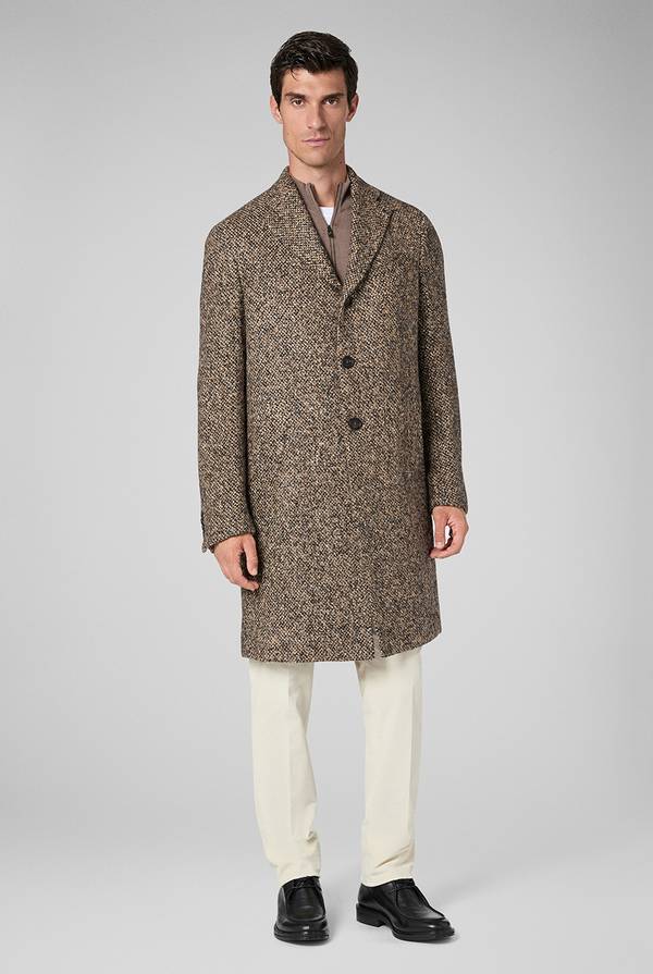Pull Pal Zileri Cappotto in bouclè, seta e mohair Vendite Flash