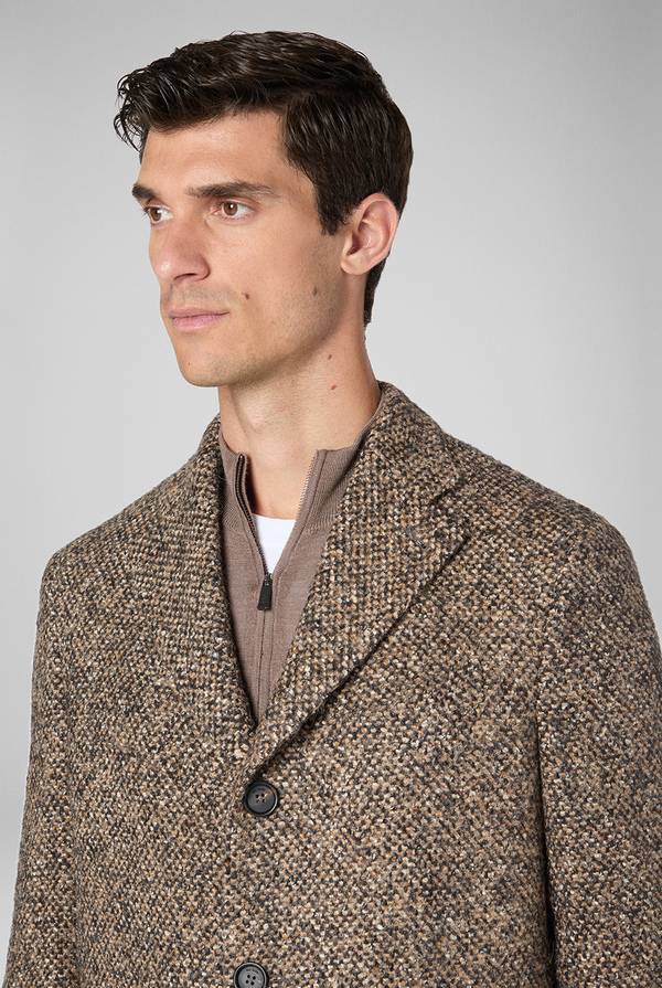 Pull Pal Zileri Cappotto in bouclè, seta e mohair Vendite Flash