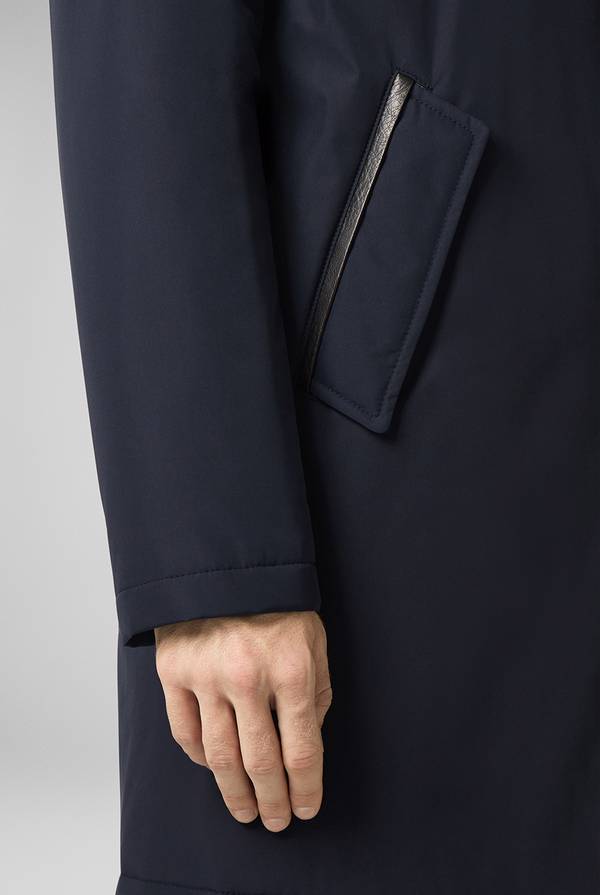 Pull Pal Zileri Car coat in tessuto tecnico In Saldo