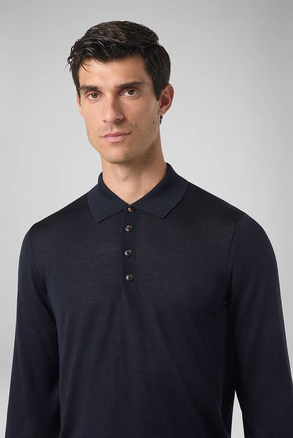 Pull Pal Zileri Polo in lana e seta In Linea