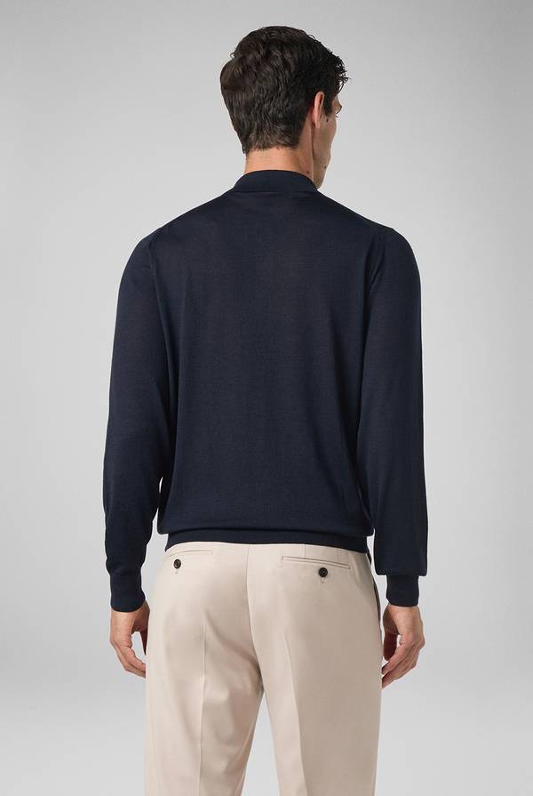 Pull Pal Zileri Polo in lana e seta In Linea