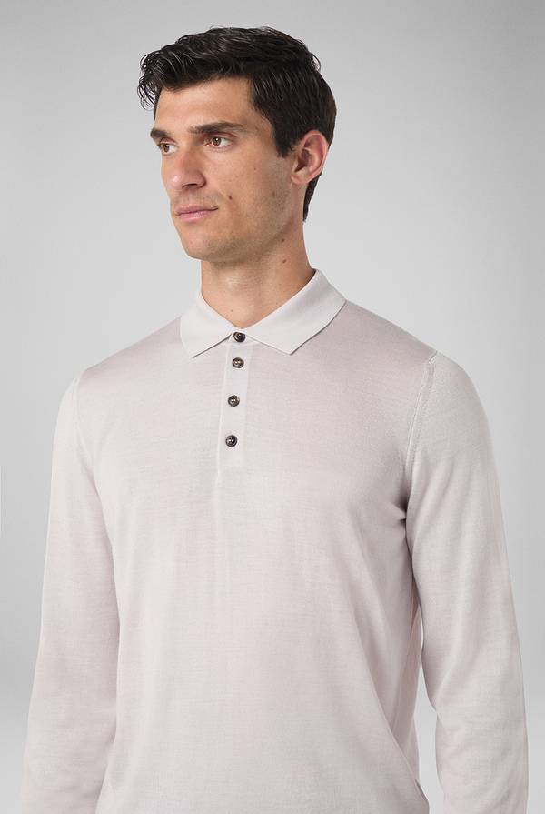 Pull Pal Zileri Polo in lana e seta Nuovo