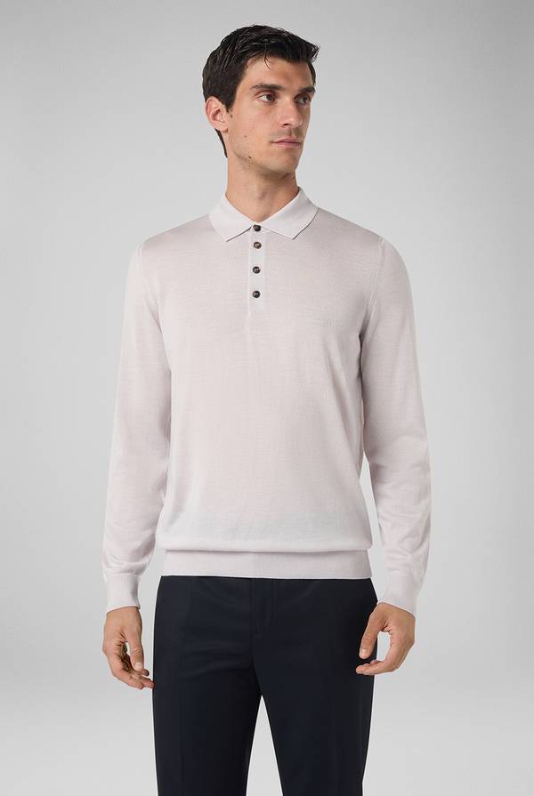Pull Pal Zileri Polo in lana e seta Nuovo