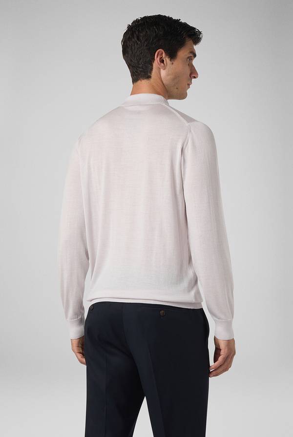 Pull Pal Zileri Polo in lana e seta Nuovo