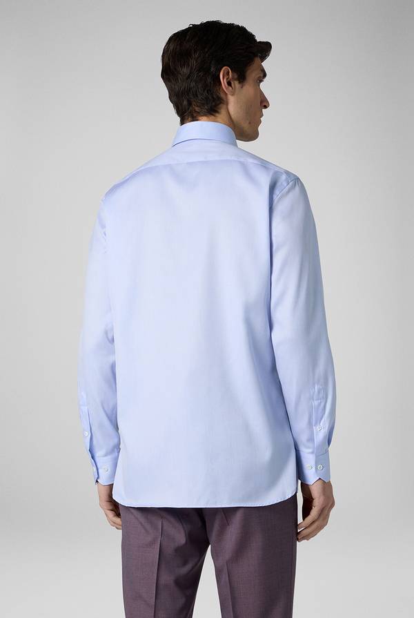 Pull Pal Zileri Camicia in cotone con trattamento anti-piega azzurra Pezzi Unici