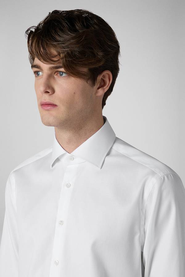 Pull Pal Zileri Camicia in cotone con trattamento anti-piega azzurra Soddisfazione Garantita