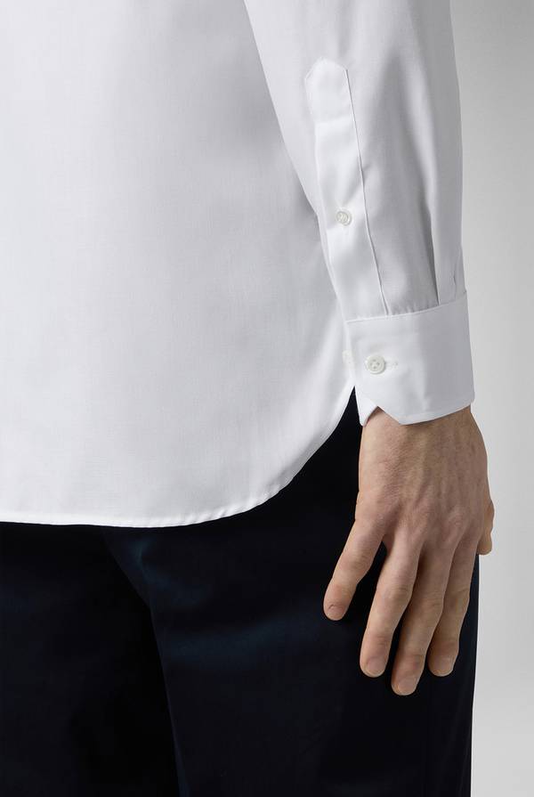 Pull Pal Zileri Camicia in cotone con trattamento anti-piega azzurra Soddisfazione Garantita