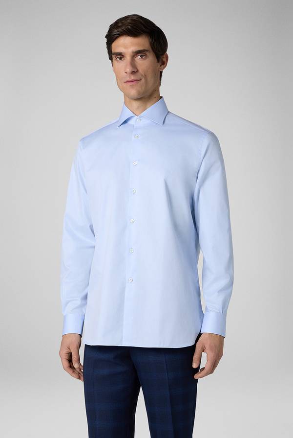Pull Pal Zileri Camicia in cotone con polsini da gemelli Negozi Online