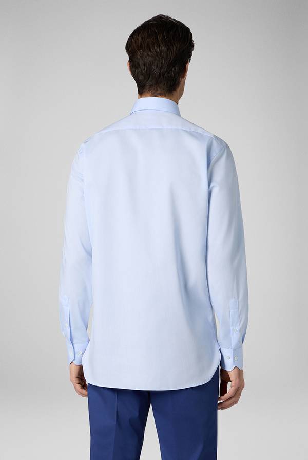Pull Pal Zileri Camicia azzurra in cotone con collo Milano Acquista Ora